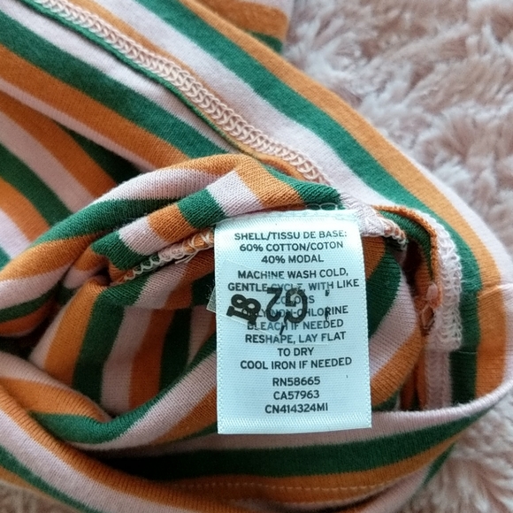 Caslon Ribbed Striped Tank Top SZ M - Picture 8 of 8